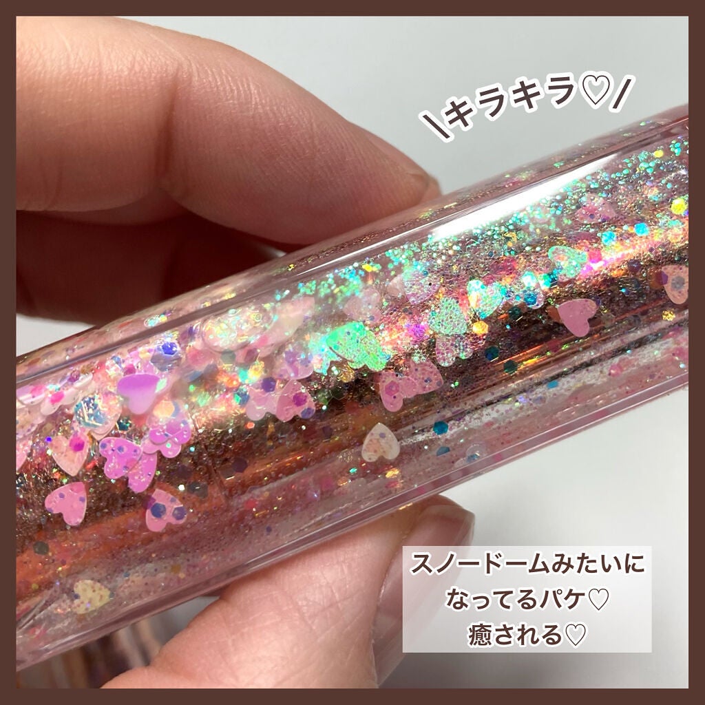 シャララスノーボールリップバーム/CORINGCO/口紅を使ったクチコミ(3枚目)