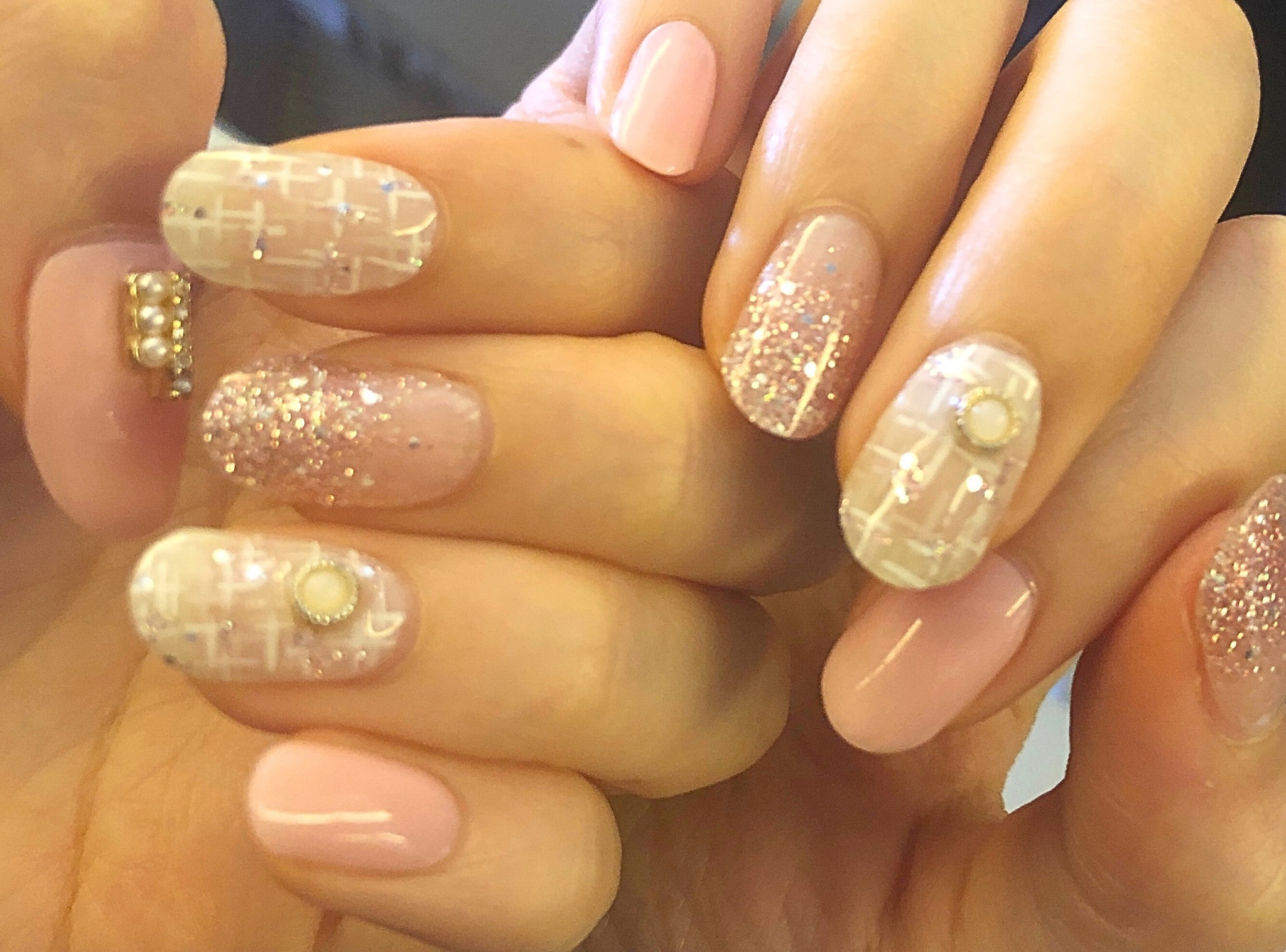 セミキュアジェルネイル（ハンド）/ohora/ネイルシールを使ったクチコミ（3枚目）