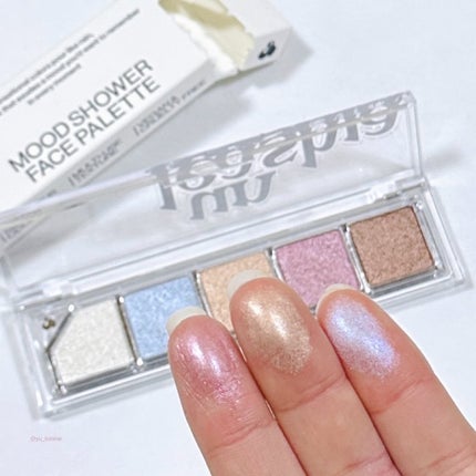 Mood Shower Face Palette/unleashia/パウダーハイライトを使ったクチコミ(5枚目)