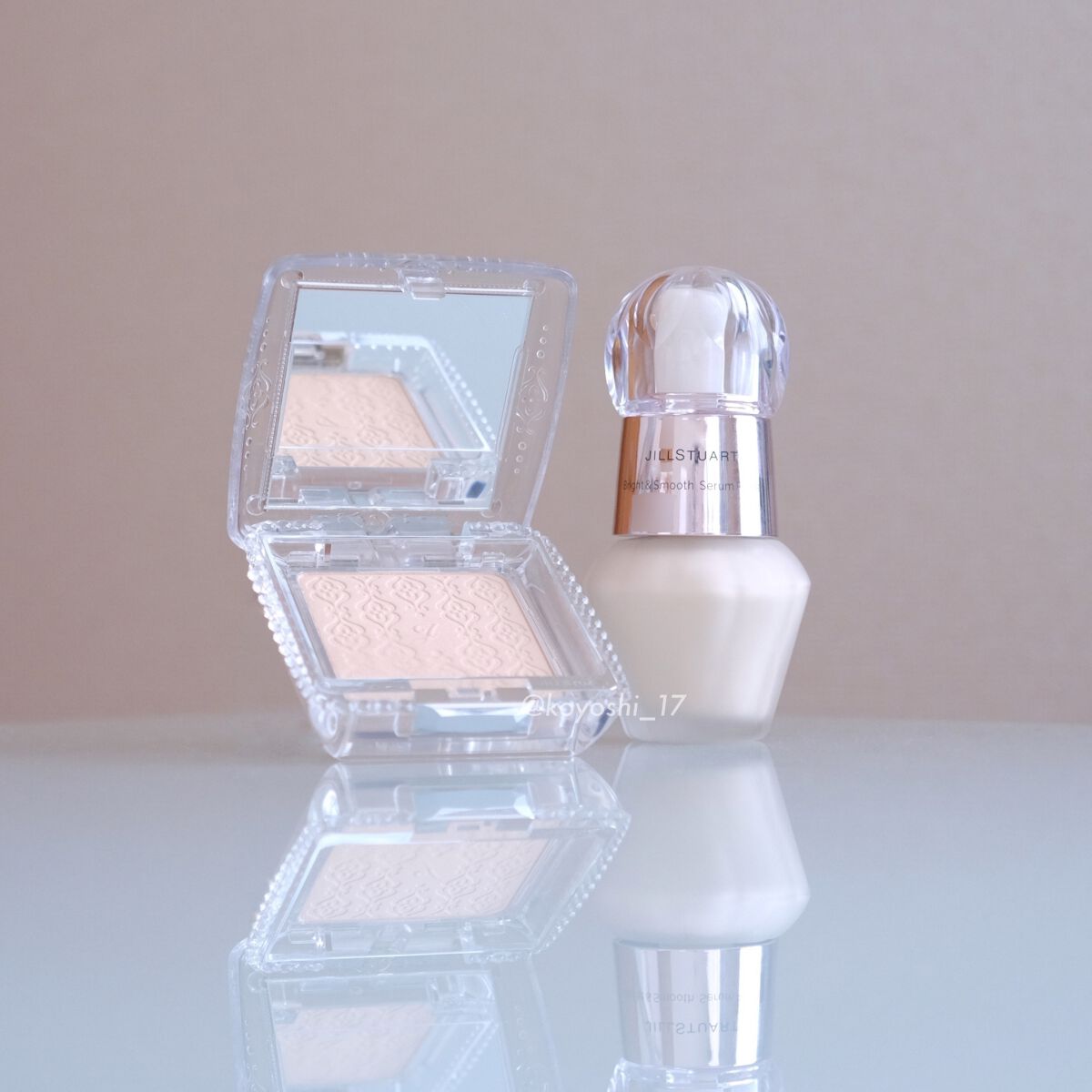 グロウシフォン セラムフィルター 200 light /JILL STUART/パウダーファンデーションを使ったクチコミ（1枚目）