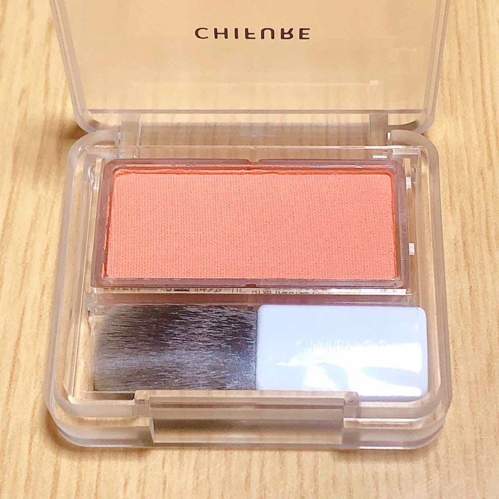 チーク カラー(ブラシ付)/ちふれ/パウダーチークを使ったクチコミ（3枚目）