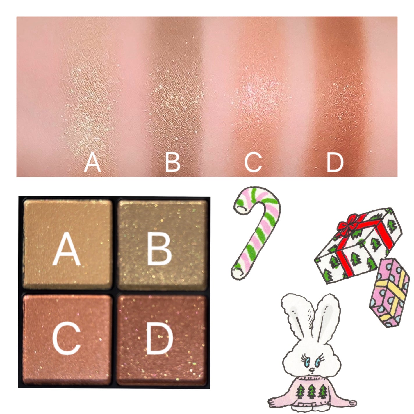 ダンシング ディメンションズ アイシャドウパレット/RMK/アイシャドウパレットを使ったクチコミ(2枚目)