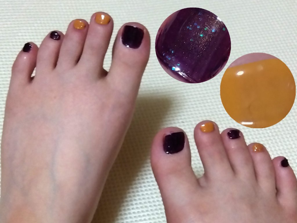 ジェルドロップネール VI3 VIOLET/インテグレート/マニキュアを使ったクチコミ（1枚目）