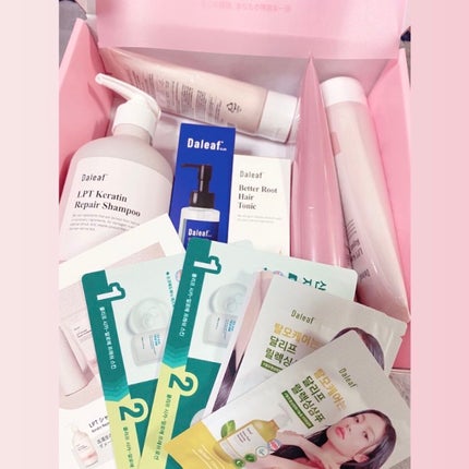 Daleaf リッチパフューム シャンプー/トリートメントのクチコミ「Daleaf LPTケラチンリペアシャンプー
LPTケラチンリペアトリートメント
.....」(3枚目)