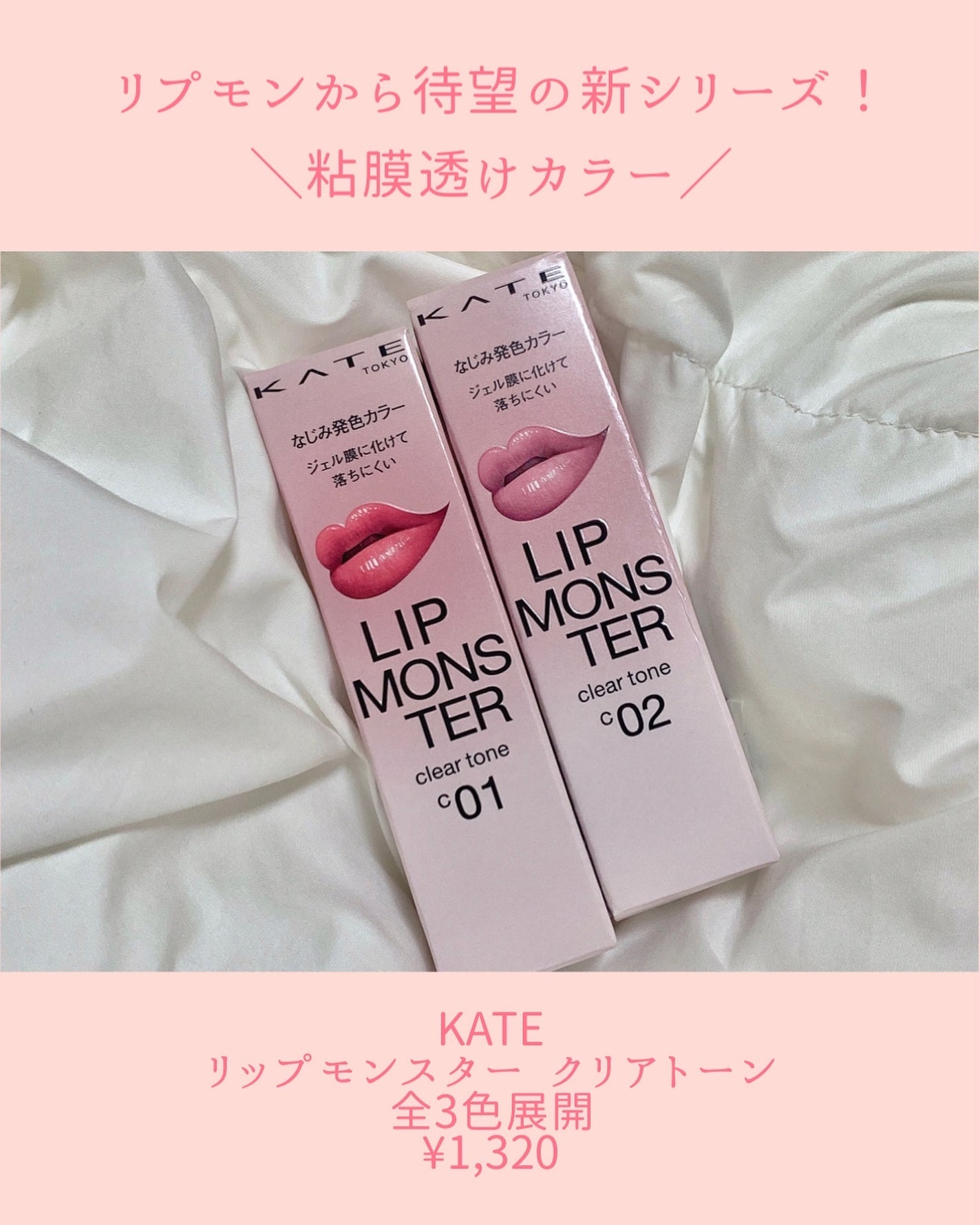 リップモンスター クリアトーン/KATE/口紅を使ったクチコミ(2枚目)