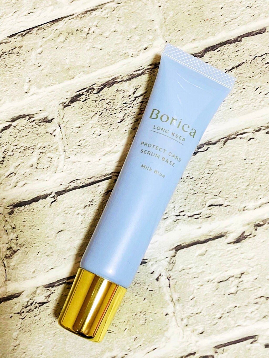 くずれ防止 美容液ケアベース ミルクブルー SPF30 PA++/Borica/化粧下地を使ったクチコミ(1枚目)