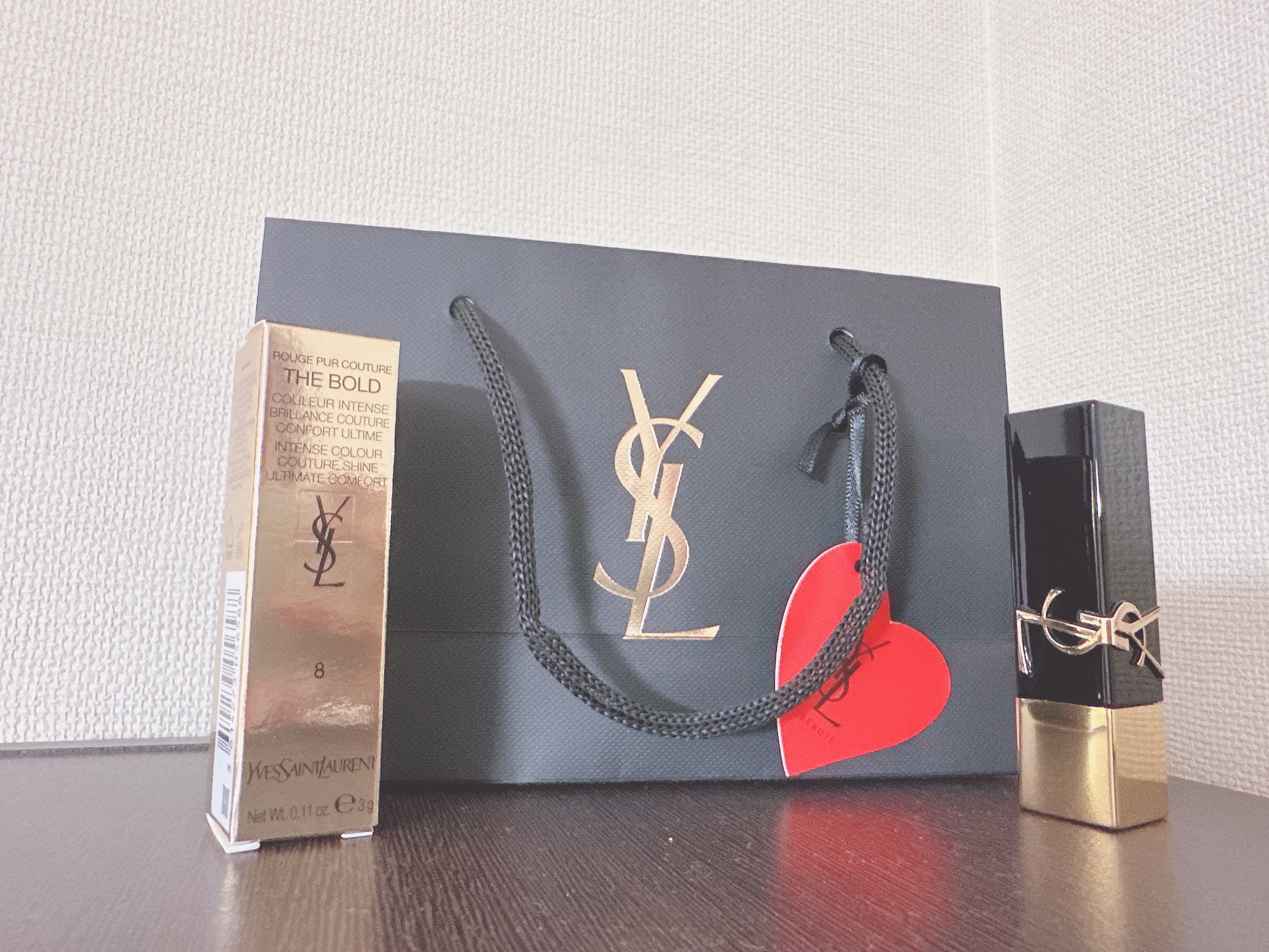 ルージュ ピュールクチュール ザ ボールド No.8 フェアレス カーネリアン/YVES SAINT LAURENT BEAUTE/口紅を使ったクチコミ（1枚目）