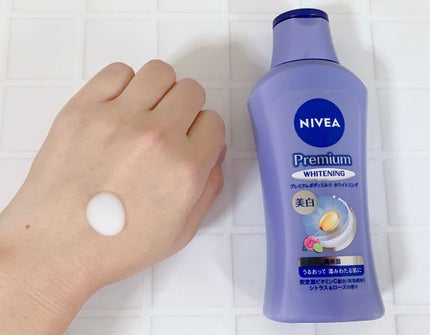 プレミアムボディミルク ホワイトニング【医薬部外品】 /ニベア/ボディミルクを使ったクチコミ(4枚目)