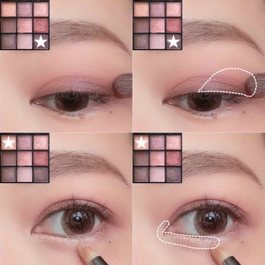 UR GLAM　BLOOMING EYE COLOR PALETTE/U R GLAM/パウダーアイシャドウを使ったクチコミ（3枚目）