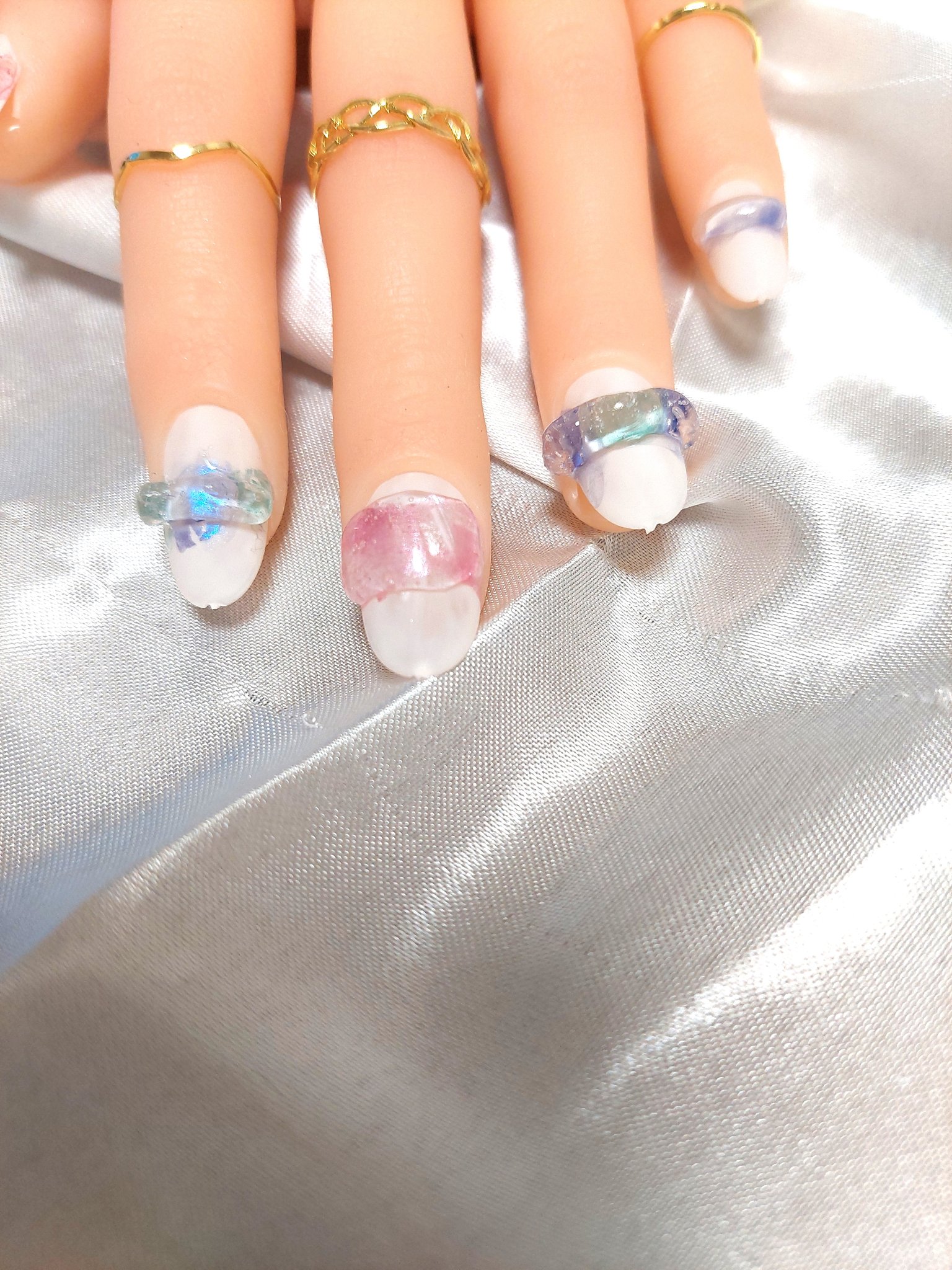 水彩ネイルパレット/DAISO/ネイル用品を使ったクチコミ（3枚目）