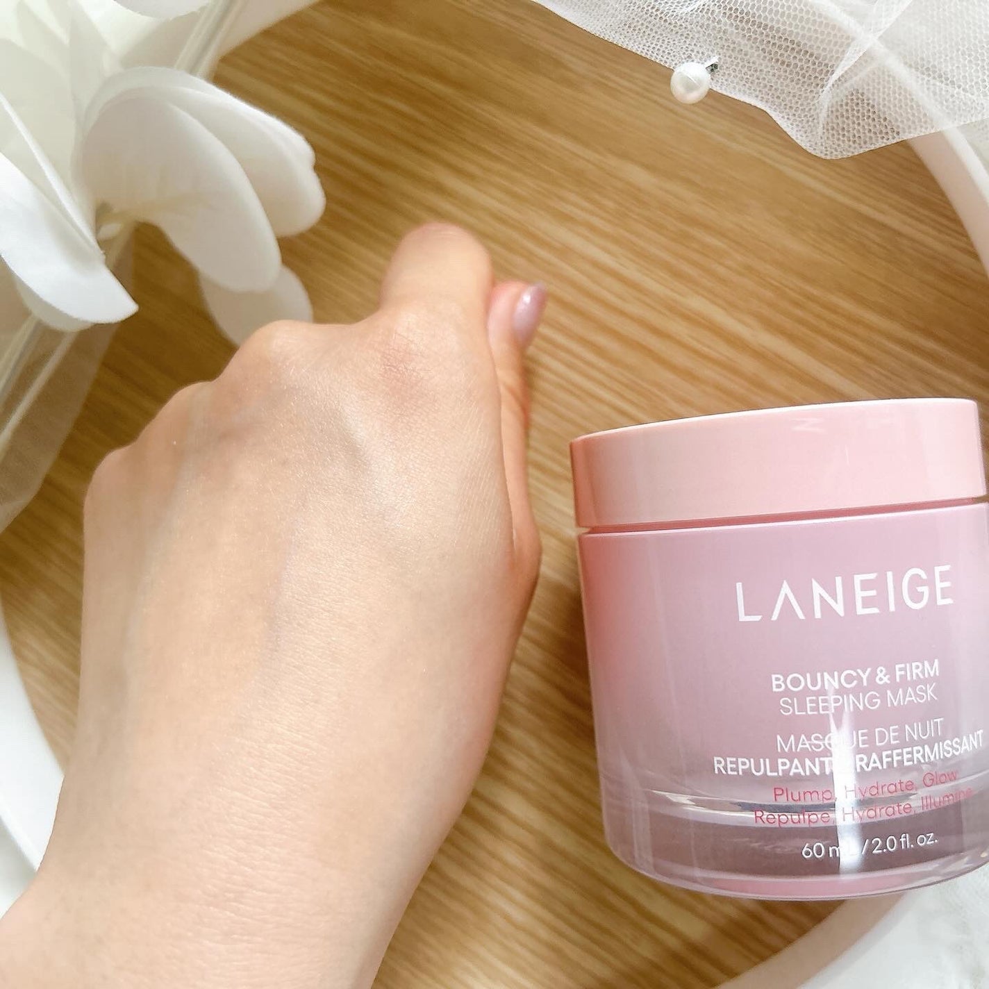 バウンシースリーピングマスク/LANEIGE/フェイスクリームを使ったクチコミ(7枚目)