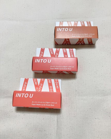 スーパーマットリップ&チークマッド/INTO U/口紅を使ったクチコミ(2枚目)