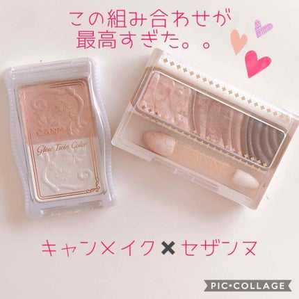 グロウツインカラー/キャンメイク/アイシャドウパレットを使ったクチコミ(1枚目)