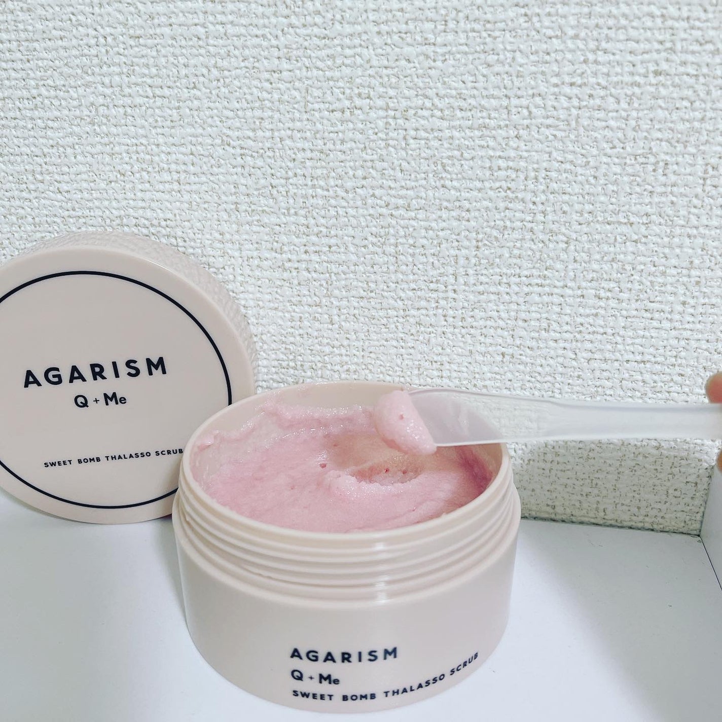 Q+Me スウィート ボム タラソ スクラブ/AGARISM/バスト・ヒップケアを使ったクチコミ(3枚目)