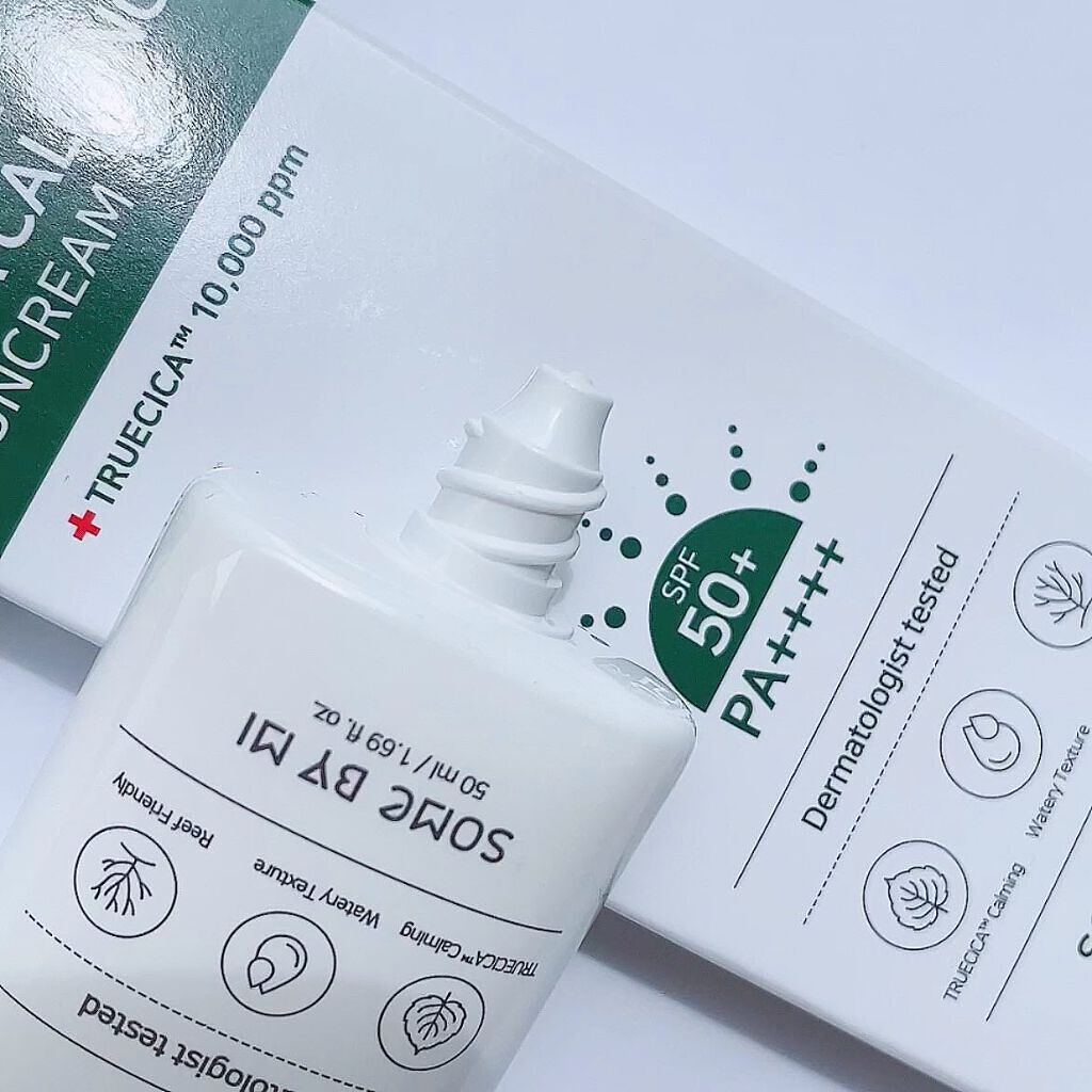 TRUECICA アクアカーミング日焼け止め/SOME BY MI/日焼け止めクリームを使ったクチコミ（3枚目）