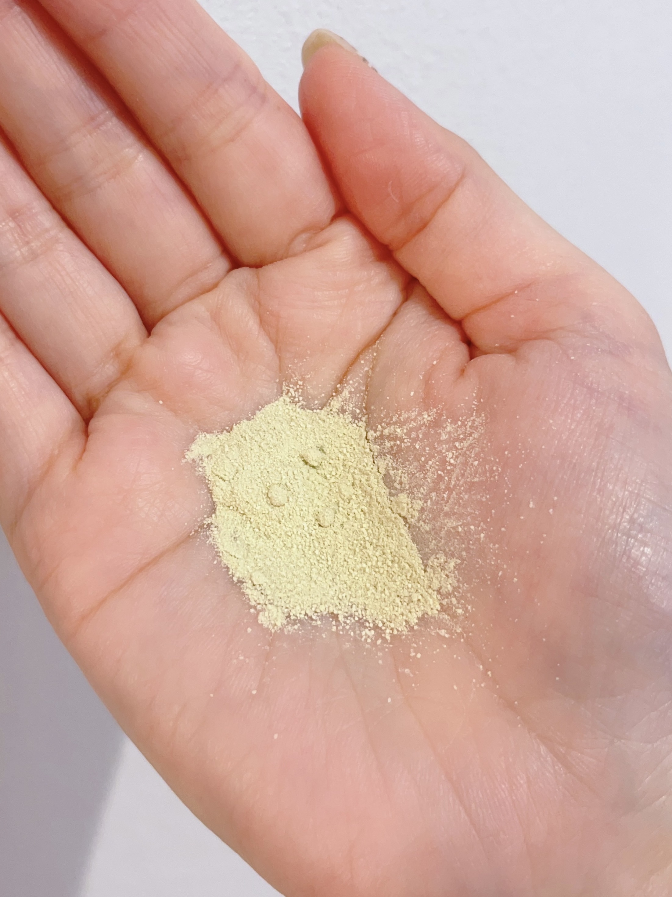 グリーンティー&エンザイムパウダーウォッシュ/By Wishtrend/洗顔パウダーを使ったクチコミ（2枚目）