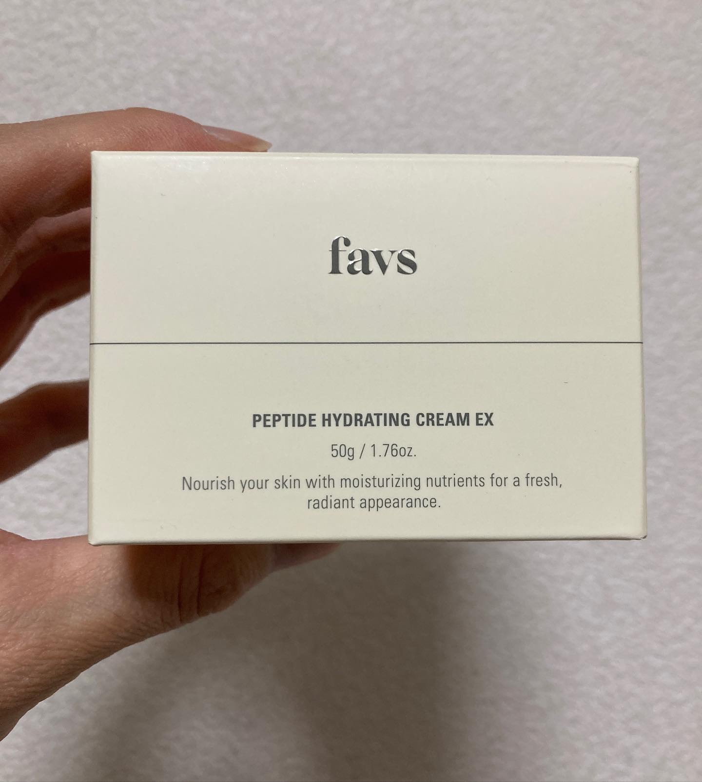 ペプチドハイドレーティングクリーム EX/favs/フェイスクリームを使ったクチコミ（1枚目）