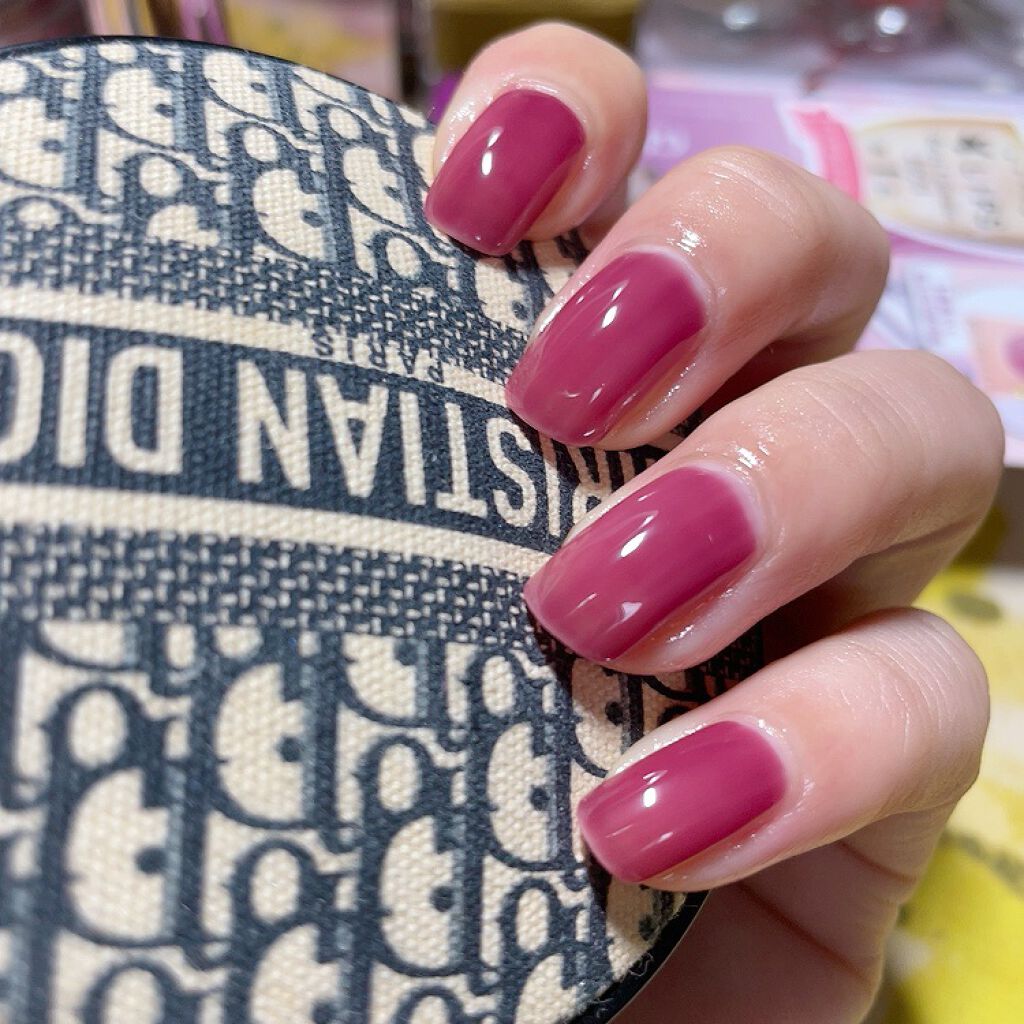 グロッシーコート/スキューズミー/オールインワンネイルを使ったクチコミ(4枚目)