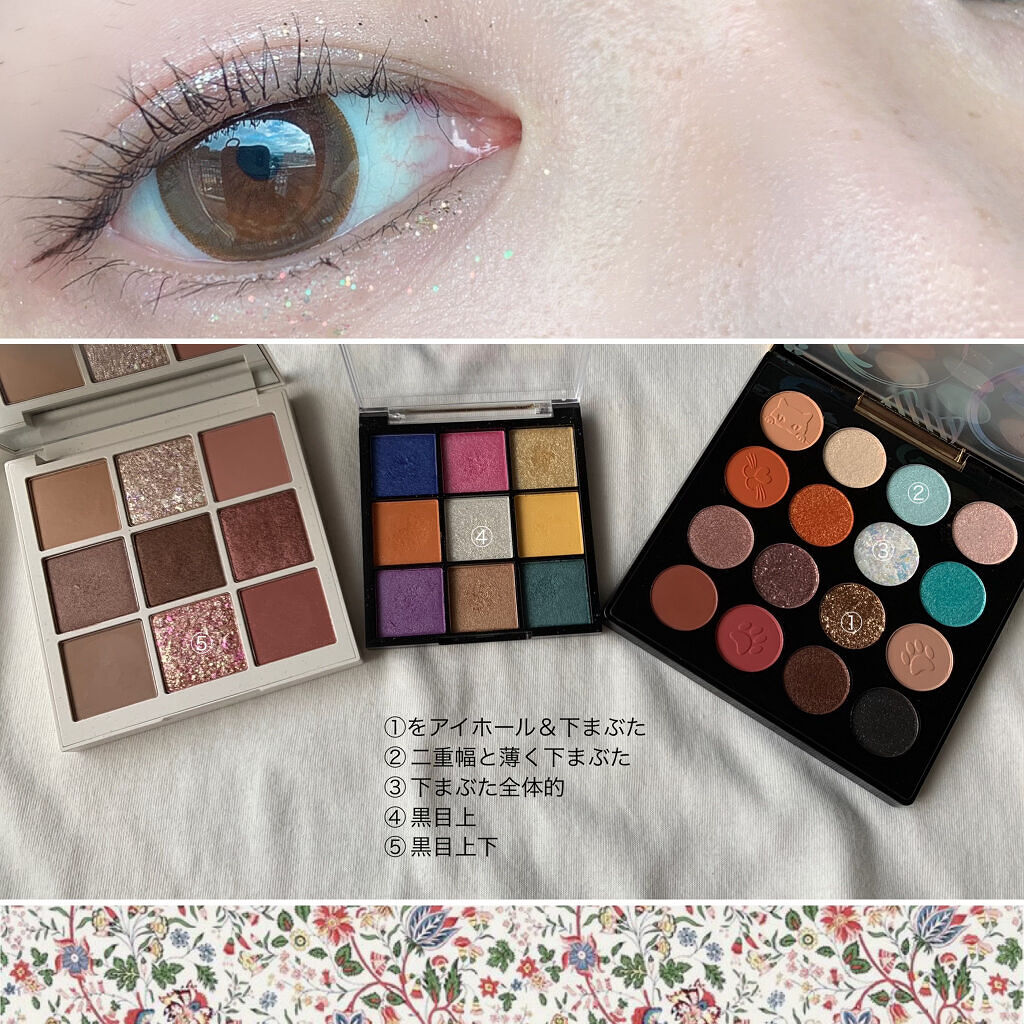 UR GLAM　BLOOMING EYE COLOR PALETTE/U R GLAM/アイシャドウパレットを使ったクチコミ（2枚目）