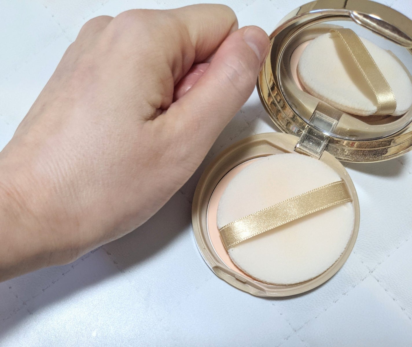 マシュマロフィニッシュパウダー/キャンメイク/プレストパウダーを使ったクチコミ(3枚目)