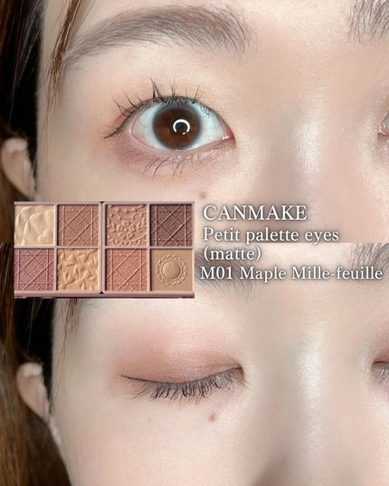 プティパレットアイズ(マットタイプ)/キャンメイク/パウダーアイシャドウを使ったクチコミ(3枚目)