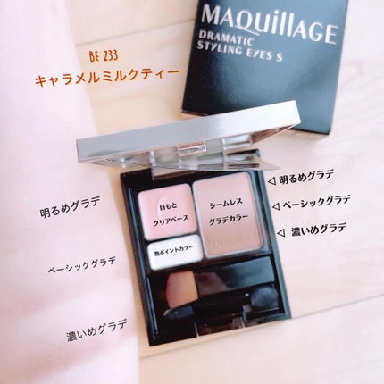 ドラマティックスタイリングアイズS/マキアージュ/アイシャドウパレットを使ったクチコミ(1枚目)