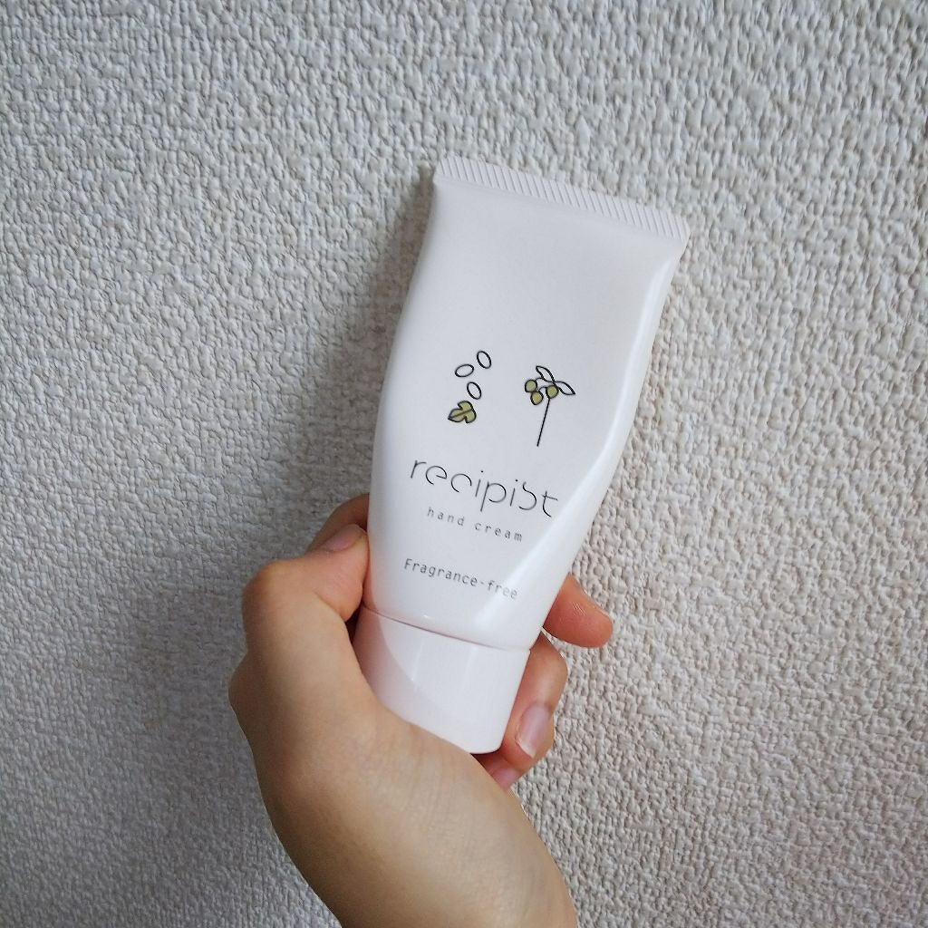 すべすべ仕上げのハンドクリーム(無香料)/レシピスト/ハンドクリームを使ったクチコミ(1枚目)