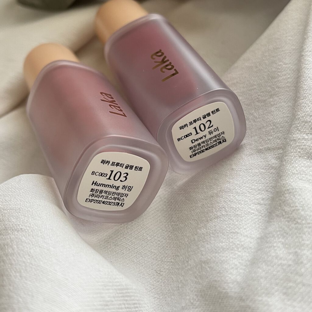 フルーティーグラムティント/Laka/リップティントを使ったクチコミ（2枚目）