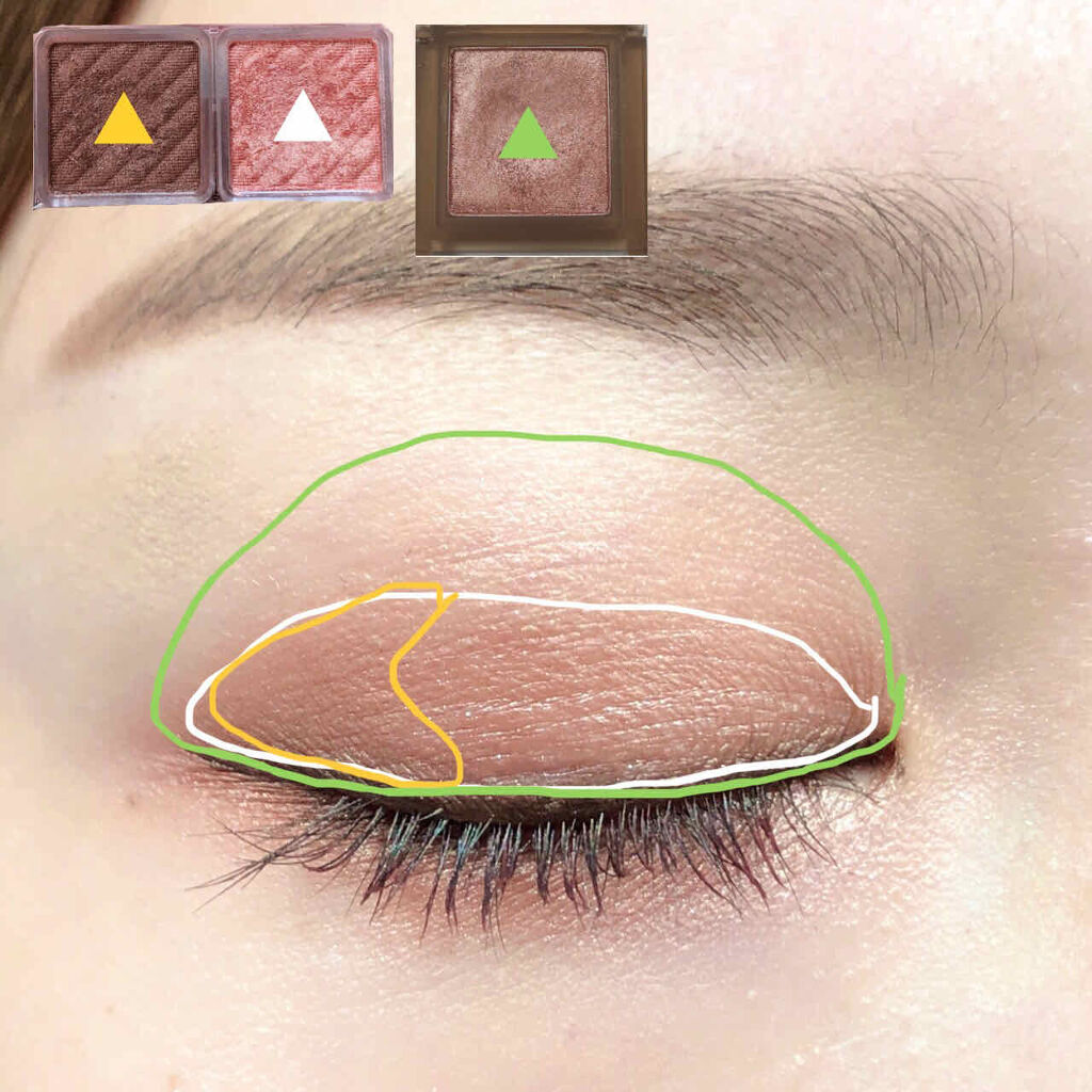 single eye color/la peau de gem./単色アイシャドウを使ったクチコミ（2枚目）