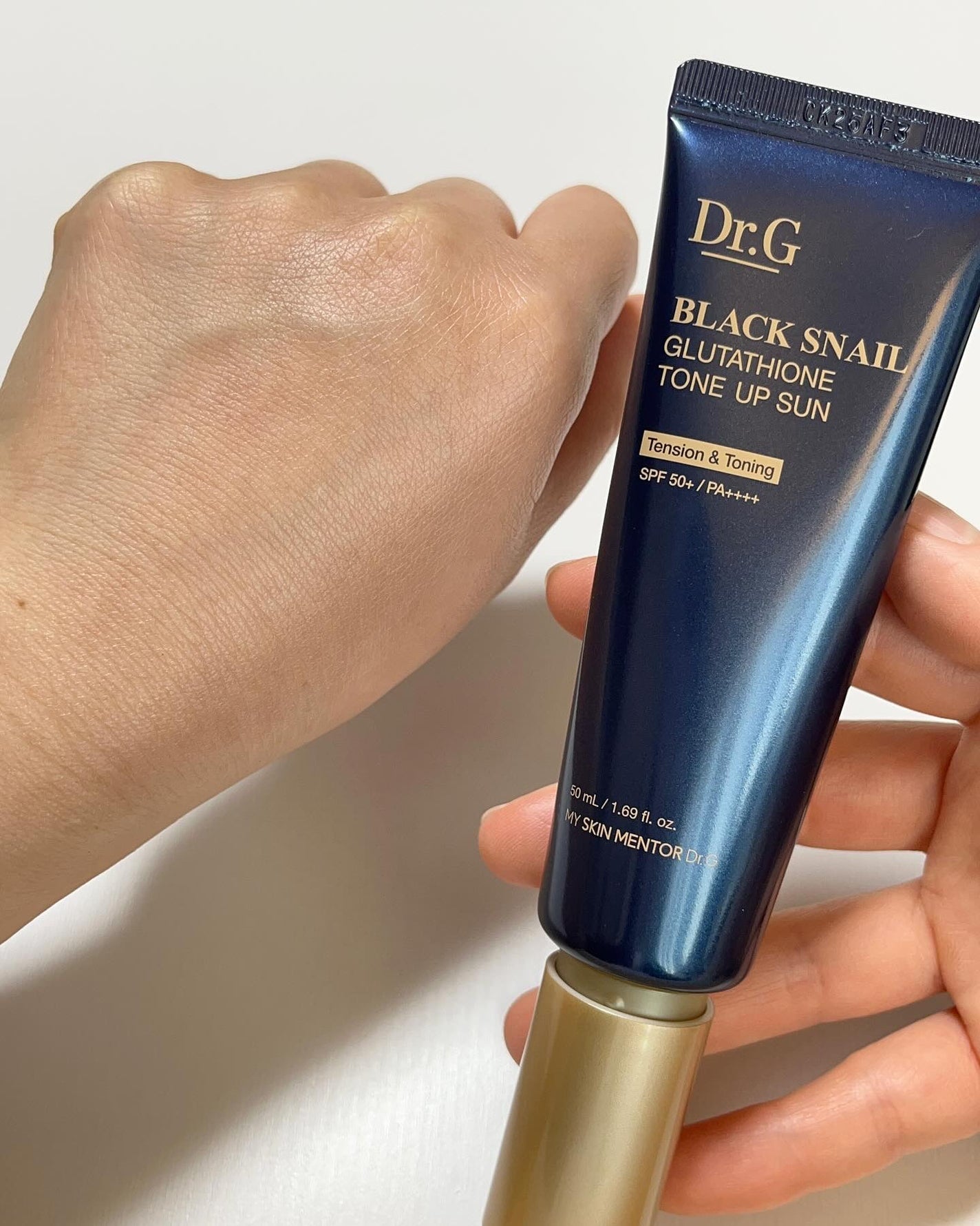 ブラックスネイルグルタチオントーンアップサン/Dr.G/日焼け止めクリームを使ったクチコミ(5枚目)