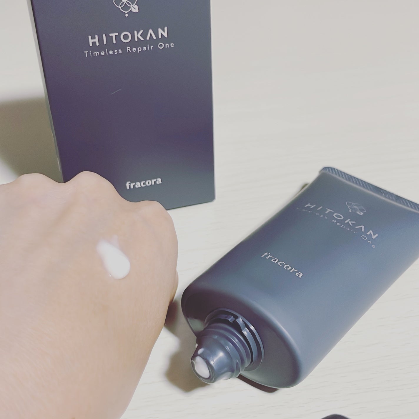 HITOKAN タイムレスリペアワンGR/fracora/オールインワン化粧品を使ったクチコミ(3枚目)