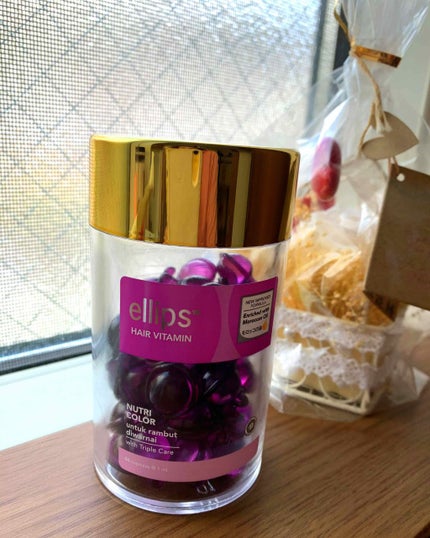 ヘアーオイル【ニュートリカラー】/ellips/ヘアオイルを使ったクチコミ(1枚目)