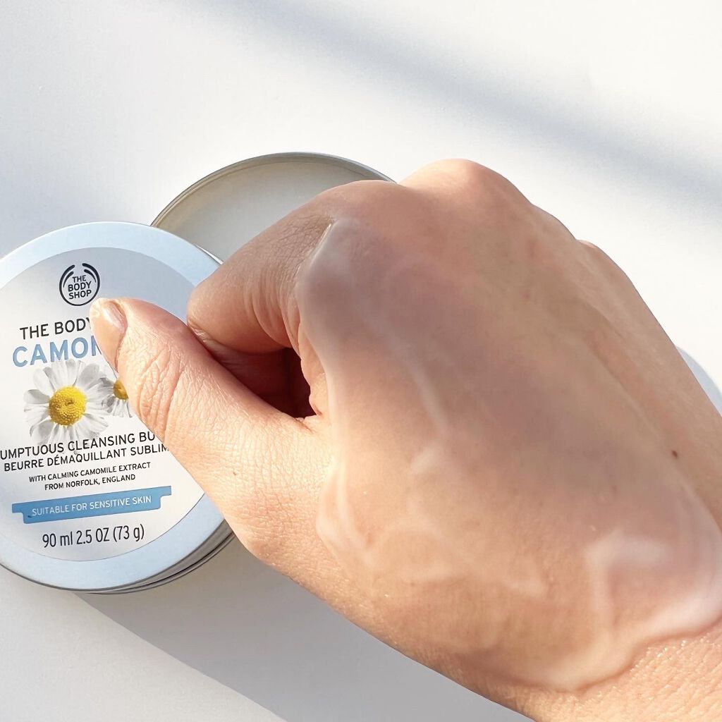 カモマイル サンプチュアス クレンジングバター/THE BODY SHOP/クレンジングバームを使ったクチコミ(4枚目)