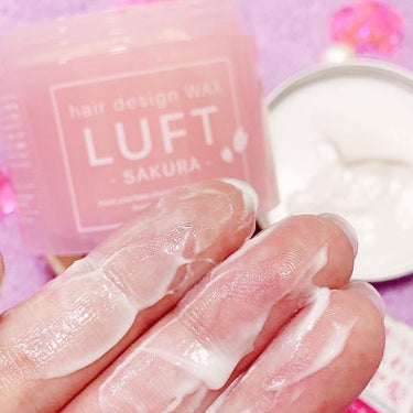 LUFT ヘアーデザインワックス M 桜の香りのクチコミ「#ルフト
#ルフトヘアーデザインワックスm 

期間限定の桜の香りのワックスです🌸
ゆるめのク.....」（3枚目）