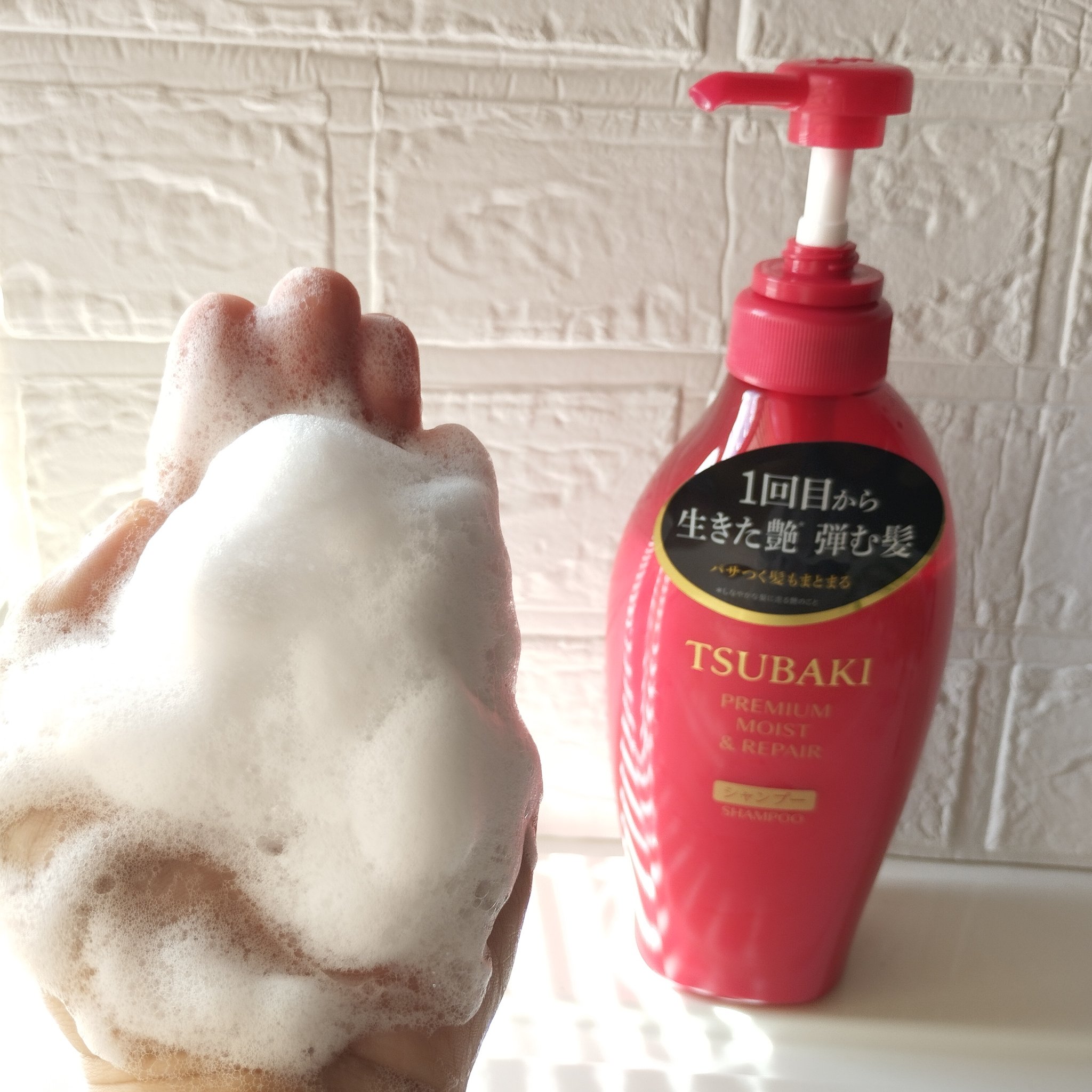 TSUBAKI プレミアム モイスト＆リペア シャンプー/コンディショナー/TSUBAKI/市販シャンプーを使ったクチコミ（3枚目）