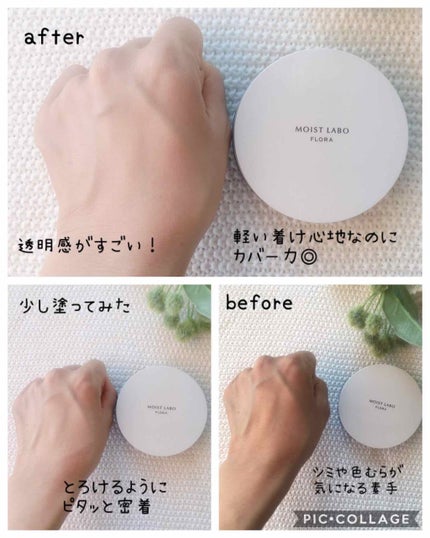 モイストラボフローラ スキンコントロール メッシュファンデーション/Moist Labo/クッションファンデーションを使ったクチコミ(4枚目)