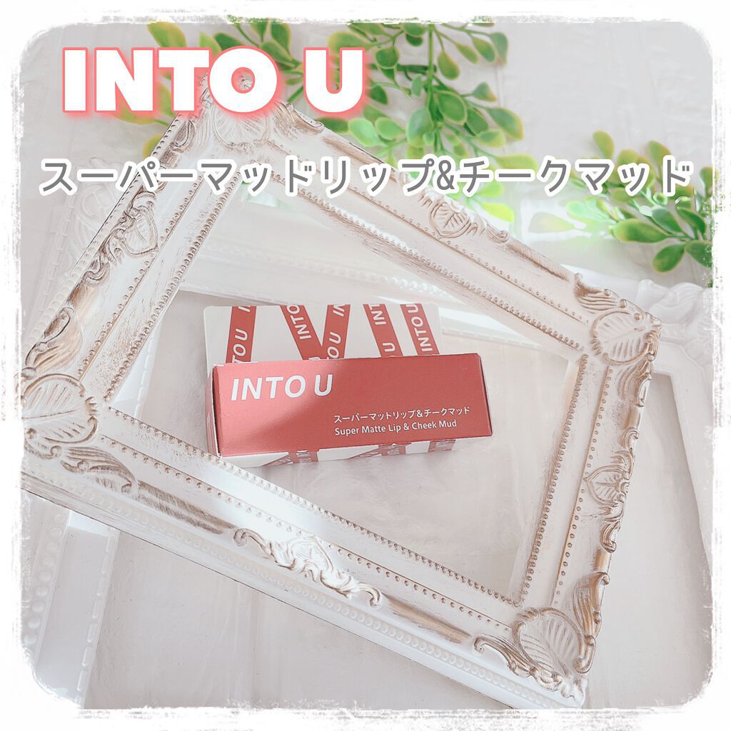 スーパーマットリップ&チークマッド/INTO U/口紅を使ったクチコミ(1枚目)