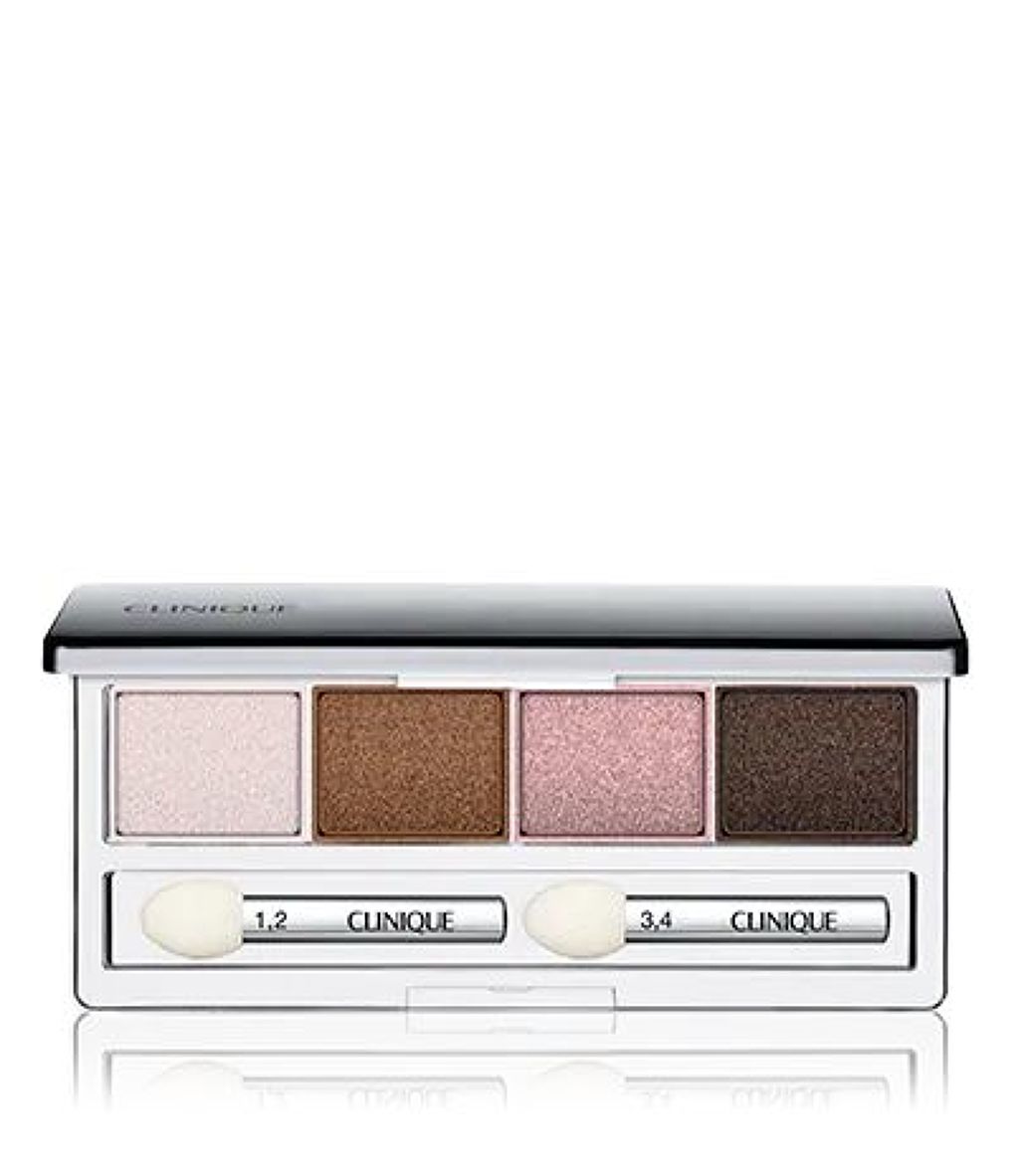 ☆CLINIQUE☆ 4色 アイシャドウ パレット - Pink Chocolate 試してみた】オール アバウト シャドウ クワッド CLINIQUEの