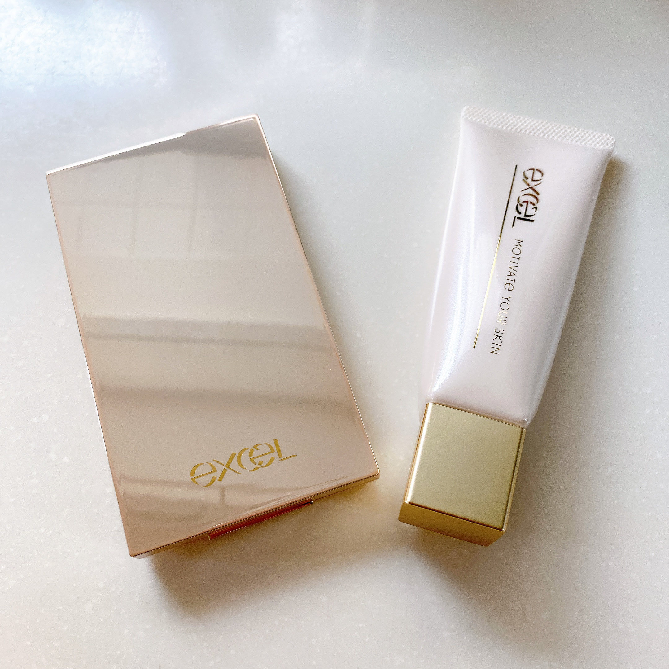 モチベートユアスキン '24 ベースアイテムセット MS  ナチュラルオークル10(モチベートユアスキン 40g＋フェザライズオン パウダー ナチュラルオークル10 10g)(限定)/excel/化粧下地を使ったクチコミ（1枚目）