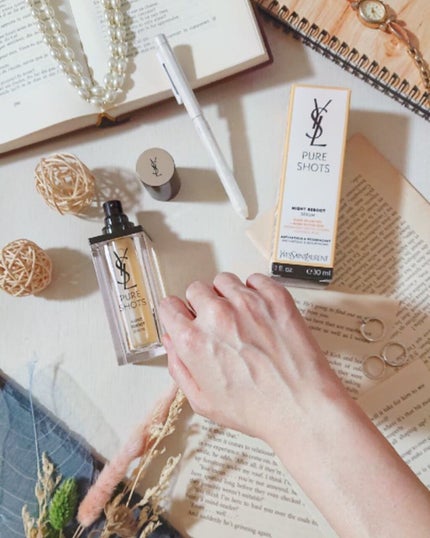 ピュアショット ナイト リチャージセラム/YVES SAINT LAURENT BEAUTE/美容液を使ったクチコミ(4枚目)