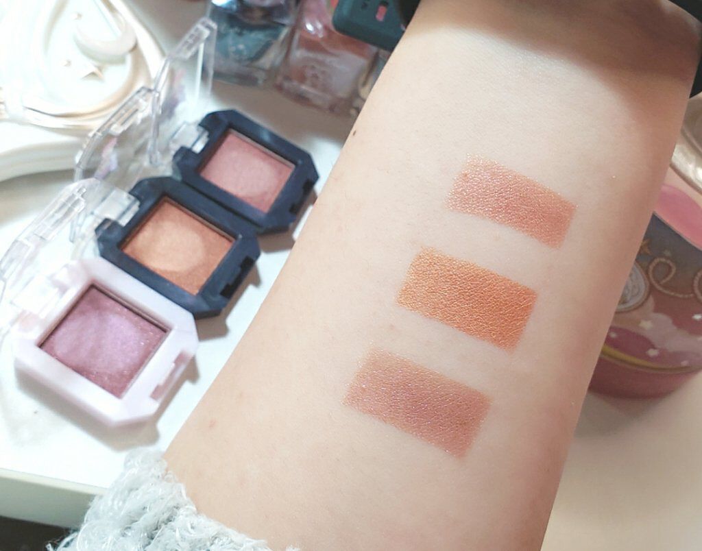 MMアイシャドウ/セリア/単色アイシャドウを使ったクチコミ（2枚目）