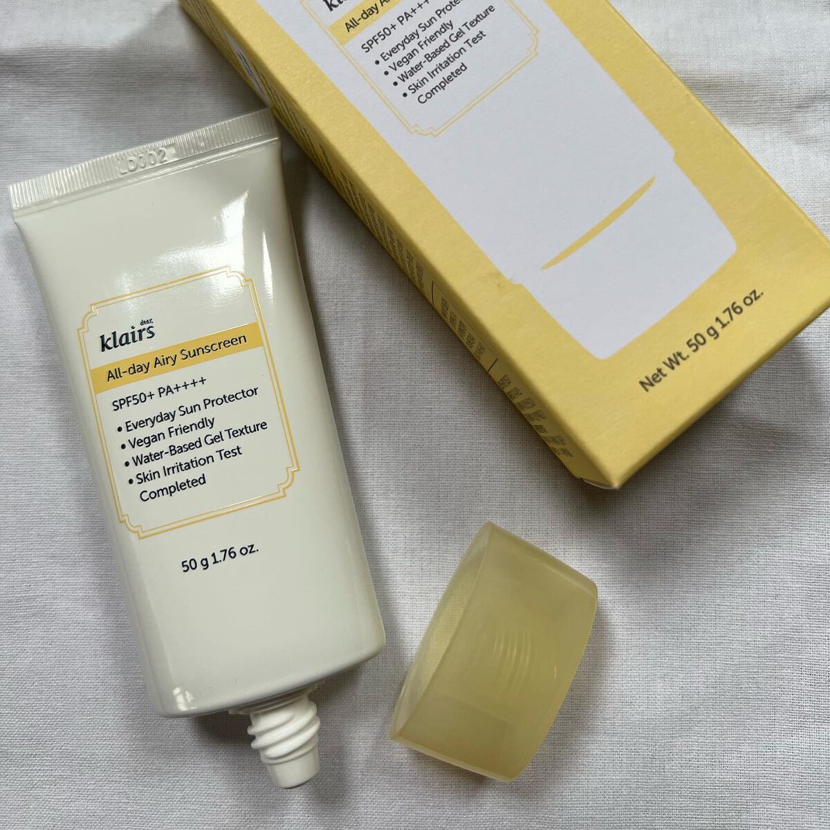 All-day エアリーサンスクリーン50g/Klairs/日焼け止めクリームを使ったクチコミ(2枚目)