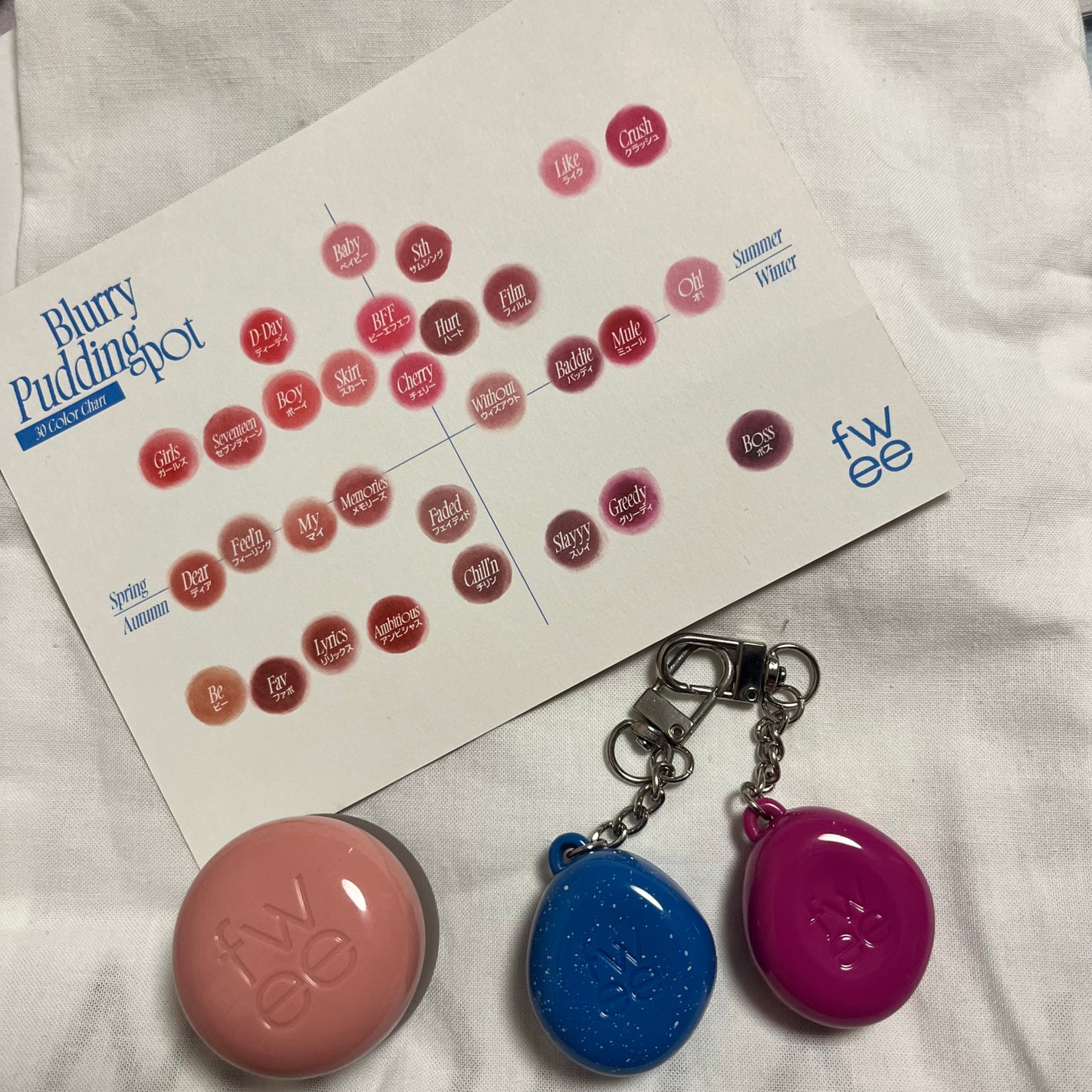 フィー リップアンドチーク ブラーリープリンポット/fwee/口紅を使ったクチコミ(3枚目)