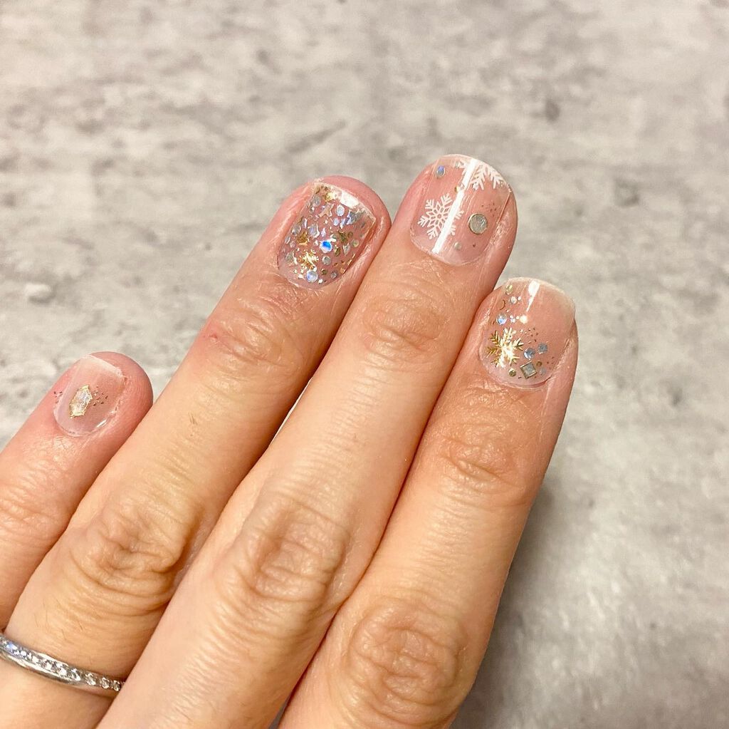 ジェルネイルシールハンド/and us/ネイルシールを使ったクチコミ(4枚目)