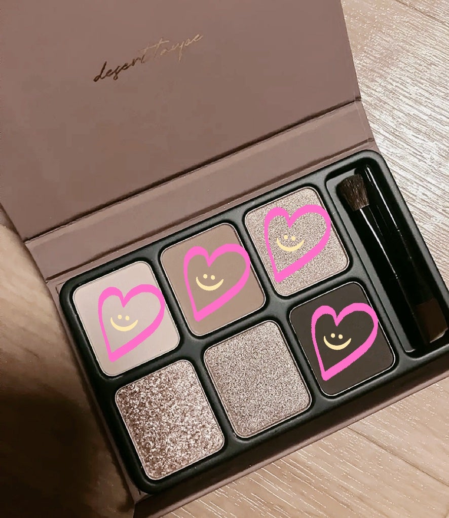 アイカラーパレット/heme/アイシャドウパレットを使ったクチコミ(3枚目)