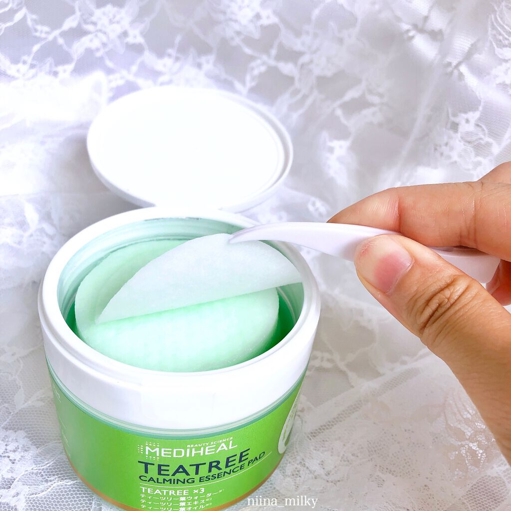 ティーツリーカーミングエッセンスパッド/MEDIHEAL/トナーパッドを使ったクチコミ（2枚目）