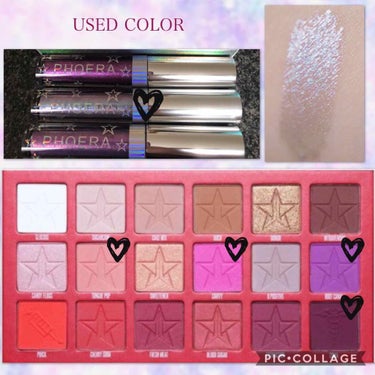 BLOOD SUGAR Eyeshadow Palette/Jeffree Star Cosmetics/パウダーアイシャドウを使ったクチコミ（2枚目）