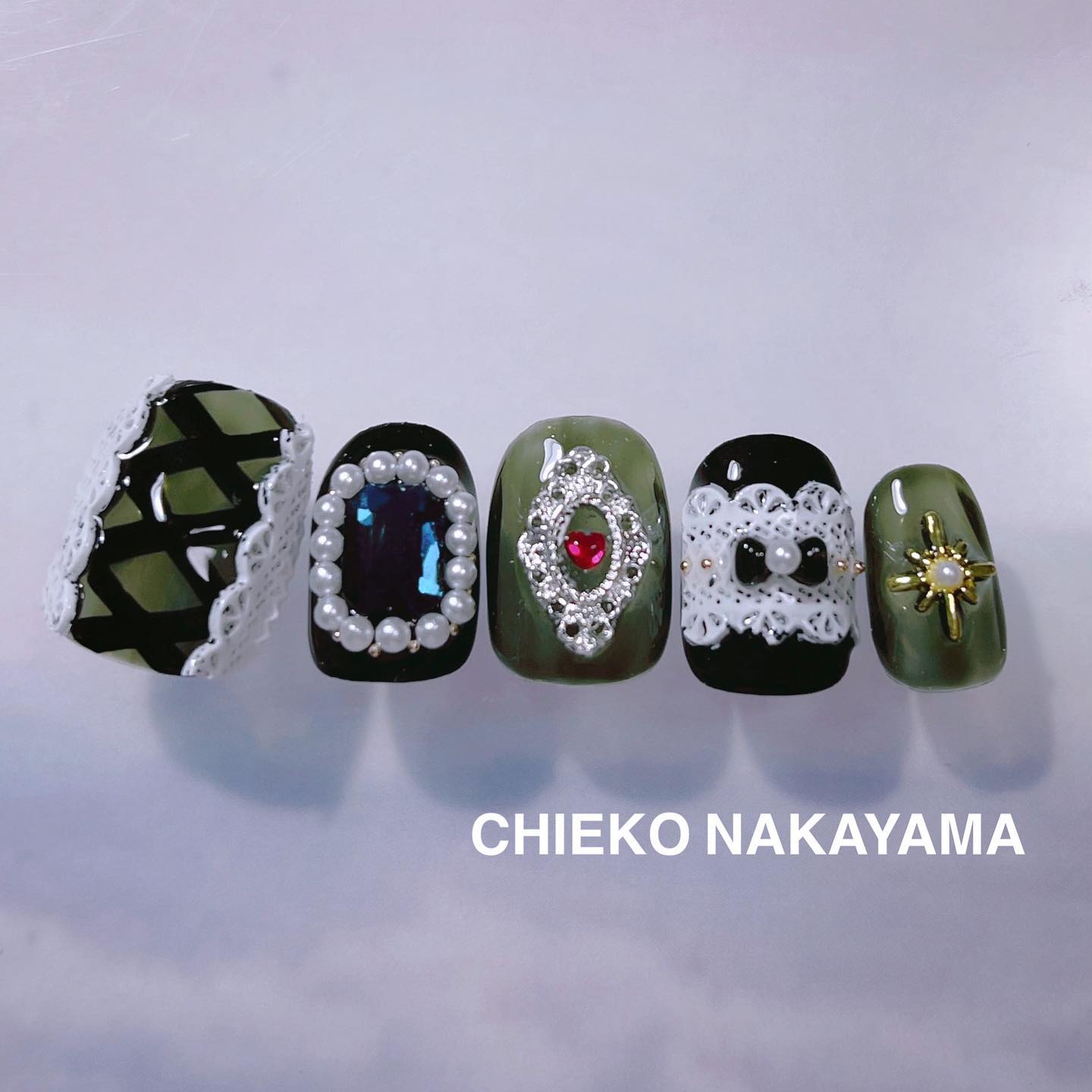 #ネイル,#ゴシックネイルのネイルデザイン