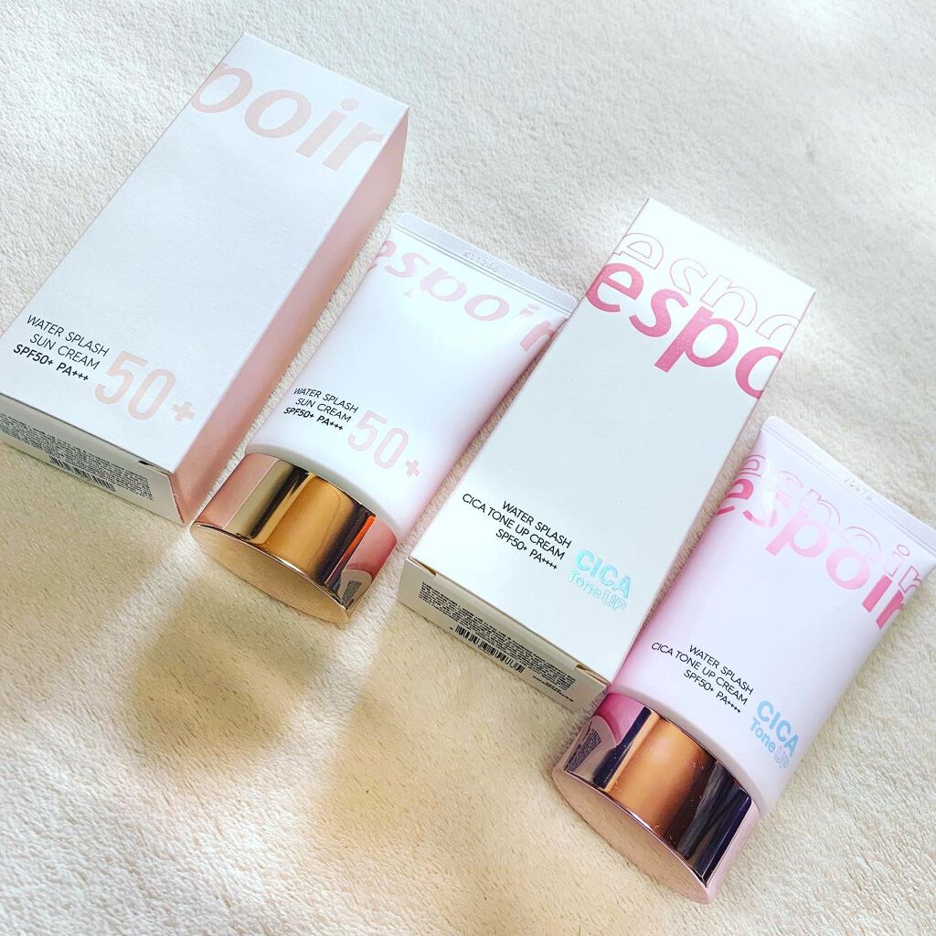 ウォータースプラッシュサンクリーム/espoir/日焼け止め・UVケアを使ったクチコミ(1枚目)