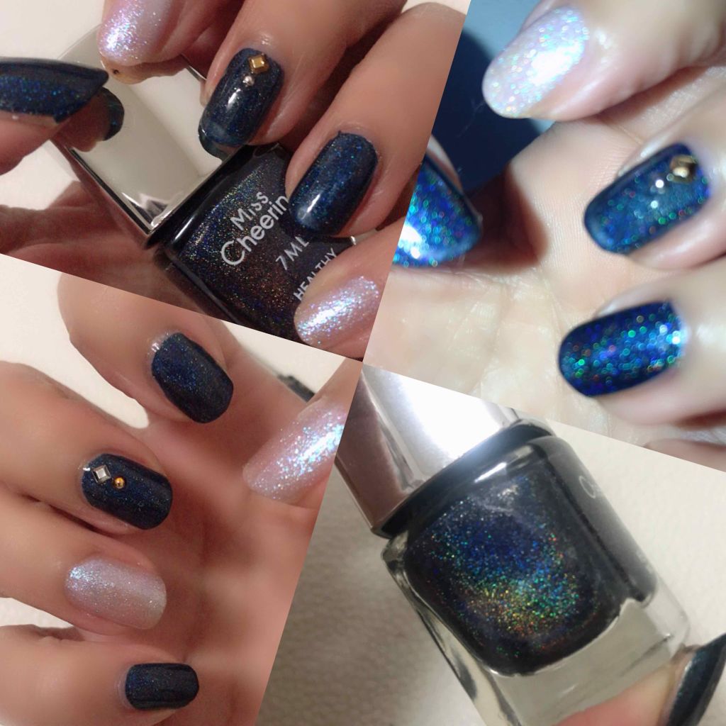 #宇宙ネイル,#セルフネイル,#ユニコーンネイルのネイルデザイン